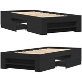  Okvir za krevet crni 100x200 cm konstruirano drvo | shoptok.hr