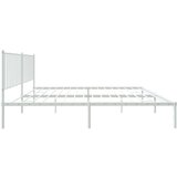 Metalni okvir za krevet s uzglavljem bijeli 180x200 cm | shoptok.hr