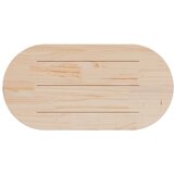  Ploča za stol bijela 110x55x2,5 cm od masivne borovine ovalna | shoptok.hr