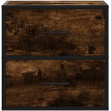  Zidni noćni ormarići 2 kom dimljeni hrast 40x31x39,5 cm | shoptok.hr