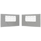 vidaXL Stranska stena zabavnega šotora 2 pcs 400 x 195 cm Svetlo siva, (5000218985) | Shoptok.si