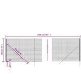  Ograda od žičane mreže zelena 1,6 x 25 m od pocinčanog čelika | Eponuda.ba