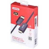 Unitek CABO ADAPTADOR UNITEK DISPLAYPORT PARA HDMI 2.0 4K 60HZ DE 1,8 M PARA TVS 4K, (5000261474) | Shoptok.si