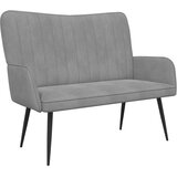 SOFA za dvije osobe Svjetlosiva 115 x 61 x 87 cm Baršun | shoptok.hr