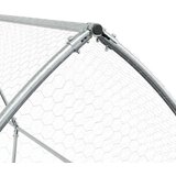  Kavez za kokoši srebrni 400 x 105 x 182 cm od pocinčanog čelika | shoptok.hr