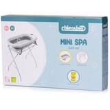 Chipolino sklopiva kadica za bebe sa stalkom i podlogom za kupanje Mini Spa Grey 78 cm | shoptok.hr