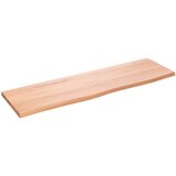  Zidna polica svjetlosmeđa 100x30x2 cm od obrađene hrastovine | shoptok.hr