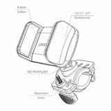 Swissten držač za mobitel, za bicikl ili motor S-GRIP BCCL1 | shoptok.hr