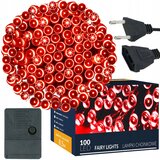 springos 100LED LUČKI ZA BOŽIČNO JELKO AKTUALNO RDEČA ZUNAJ/INT SVETLEČA ŽICA BOŽIČ, (21638493) | Shoptok.si