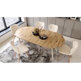  Razvlačni trpezarijski sto ARTUR hrast artisan/bež | Eponuda.com
