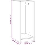  Ormar boja dimljenog hrasta 48x41x102 cm od konstruiranog drva | shoptok.hr