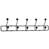  Čiviluk coat rack Grevinge 5+5 hooks black ( 3600528 ) Cene