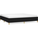 The Living Store Posteljni okvir brez vzmetnice črn 200x200 cm blago - Posteljni Okvir, (21531257) | Shoptok.si