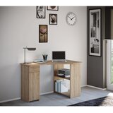 MID.YOU KOTNA PISALNA MIZA leseni material barve hrasta | Shoptok.si