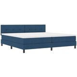 Krevet s opruga kutije s LED trakama Plava 200 x 200 cm tkanina | Eponuda.com
