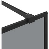  Zid za walk-in tuš Crna 80 x 195 cm Staklo otporno na udarce | shoptok.hr