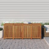 vidaXL Vrtna kutija za pohranu 200x80x75 cm od masivnog drva bagrema Cijene