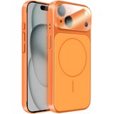 AVIZAR Trd MagSafe ovitek za iPhone 15 z zaščito kamere, Oranžna, (5000274926) | Shoptok.si
