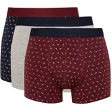 Defacto Men's Regular Fit Patterned 3-Pack Boxer