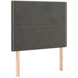 Maison Chic Posteljno vzglavje - Vzglavna omarica 2 kosa temno sivo 100x5x78/88 cm žamet, (22077713) Cene