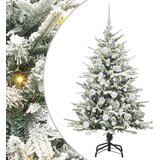 vidaXL Umjetna predsvetljena božićna jelka s kompletom kroglica Zelena | Shoptok.si