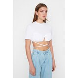 Trendyol X Sagaza Studio White Tie Detailed Bustier | shoptok.hr
