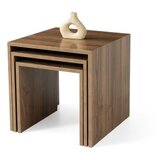 Hanah home Set podesivih stolića za kavu, 3 dijela, Smeđa Slike