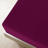  Plahta s gumicom od žerseja bordo 100x200 cm pamučna | shoptok.hr