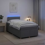  Boxspring krevet s madracem Svjetlosiva 120 x 190 cm Tkanina | shoptok.hr