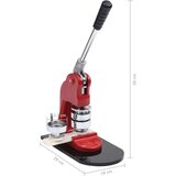 vidaXL Naprava za značke s 500 gumbi za značke 25 mm | Shoptok.si