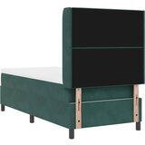  Krevet s opruga kutije Tamnozelena 90 x 190 cm Baršun | shoptok.hr