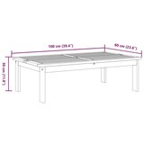  Vrtni stol 100 x 60 x 30 cm od masivnog bagremovog drva | shoptok.hr