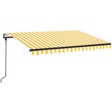 Tenda na automatsko uvlačenje 350 x 250 cm žuto-bijela | shoptok.hr