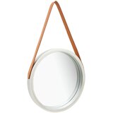  Zidno ogledalo s trakom 40 cm srebrno | shoptok.hr