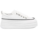 Shelvt Women's white platform sneakers | shoptok.hr