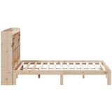vidaXL Krevet s regalom za knjige bez madraca 180x200 cm od borovine | shoptok.hr