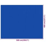 vidaXL Preproga za šotor 400x500 cm modra HDPE | Shoptok.si