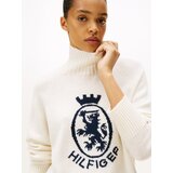 Tommy Hilfiger Pulover črna / volneno bela | Shoptok.si