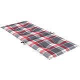  Jastuci za stolice 6 kom crveni karirani 120x50x3 cm od tkanine | shoptok.hr