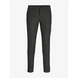 Jack & Jones Dark grey men's trousers with wool Franco - Men