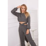 Kesi Insulated set with a short sweatshirt graphite | shoptok.hr