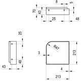 Ravak X01779 Yard 280 nosilec za umivalnik | Shoptok.si