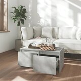 Stolić za kavu boja betona 90 x 50 x 41,5 cm konstruirano drvo | shoptok.hr