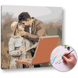  Slikanje po številkah iz lastne fotografije KVADRAT | 100x100 cm | Shoptok.si