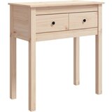 Maison Chic konzolna miza - miza ob steni 70x35x75 cm trdna borovina, (21786148) Cene