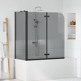 vidaXL Ograda za tuš Crna 120 x 68 x 130 cm ESG staklo i aluminij Cene