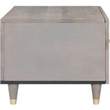 vidaXL Klubska miza Siva 80 x 50 x 40 cm trden mangov les | Shoptok.si