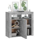  Komoda z LED lučkami betonsko siva 80x35x75 cm, (20656511) | Shoptok.si