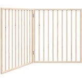  Vrata za pse s 2 panela sklopiva 160 cm od drva topole | shoptok.hr