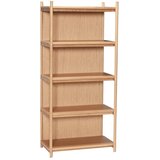 Hübsch Regal v hrastovem dekorju v naravni barvi 75x162 cm Heritage – Cene
